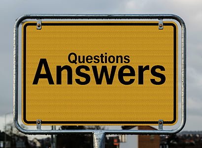 Question Answers signage