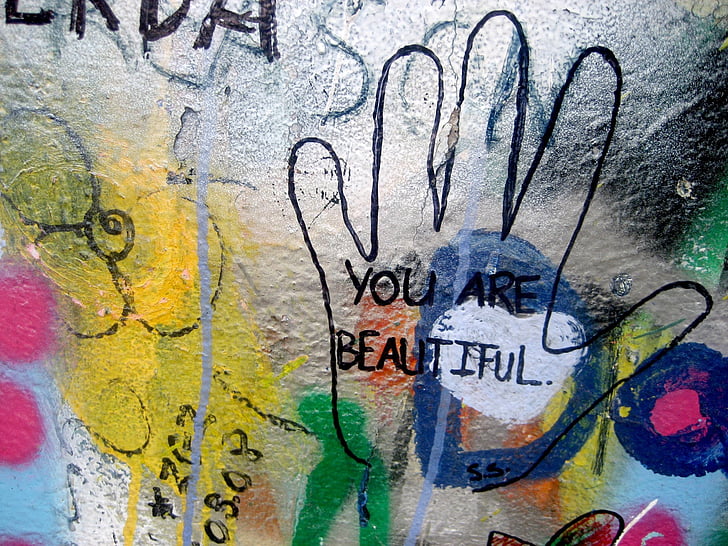 you are beautiful text