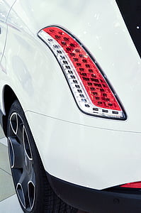 closeup photo of white vehicle