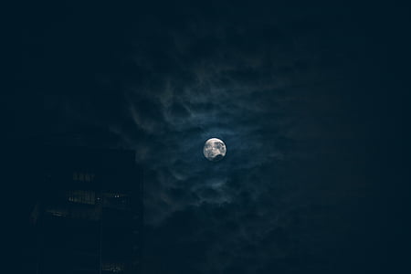 gray full moon