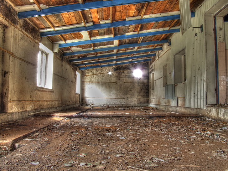 inside view of abandoned building