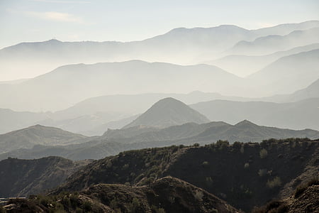 landscape photograph of mountain ranges