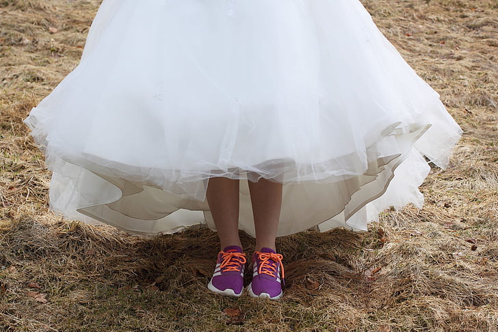 wedding running shoes