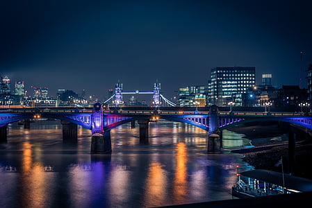 bridge during night