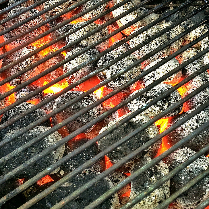 photo of charcoal and grill
