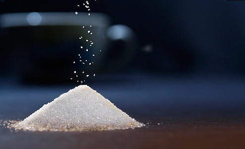 macro photography of salts