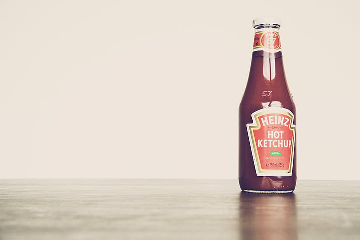 Heinz hot ketchup bottle