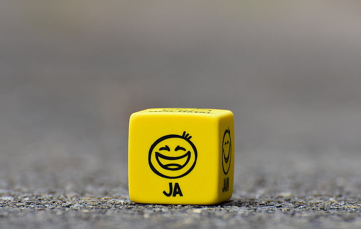 yellow JA dice