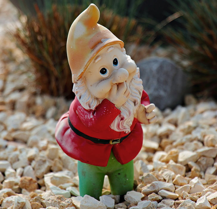 gnome ceramic figurine