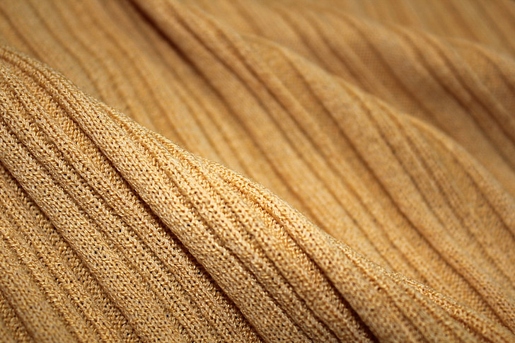 brown striped textile