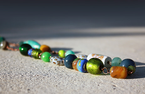 beaded multicolored necklace