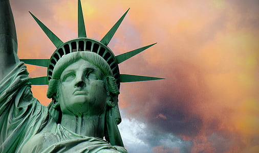 closeup photo of Statue of Liberty
