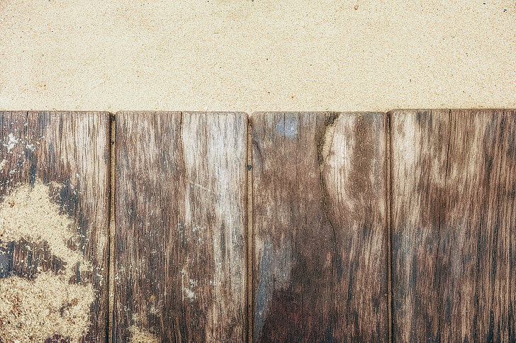 Royalty-Free photo: Brown wooden plank boards