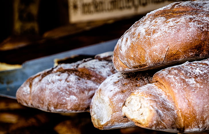 selective focus photography of cinnamon breads