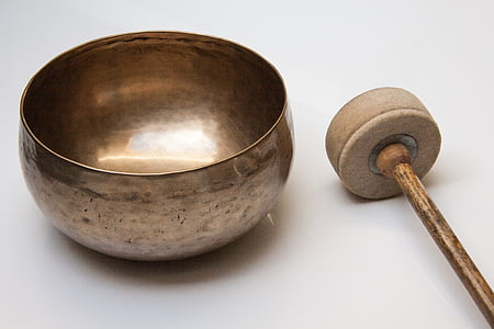 brown steel bowl
