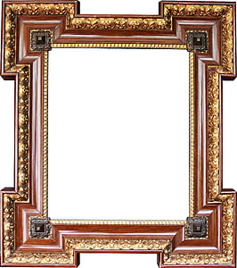 brown wooden photo frame