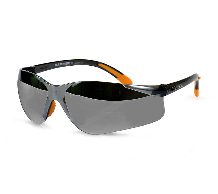 black and orange sports sunglasses