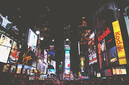 photo of New York Time Square during nighttime