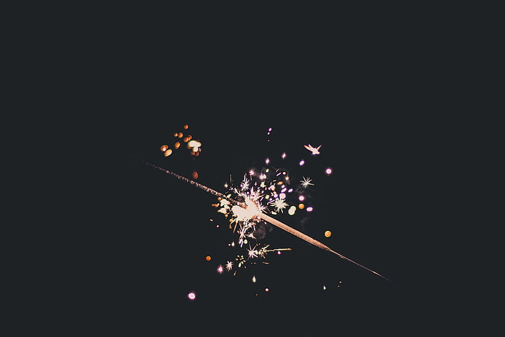 burned sparkler