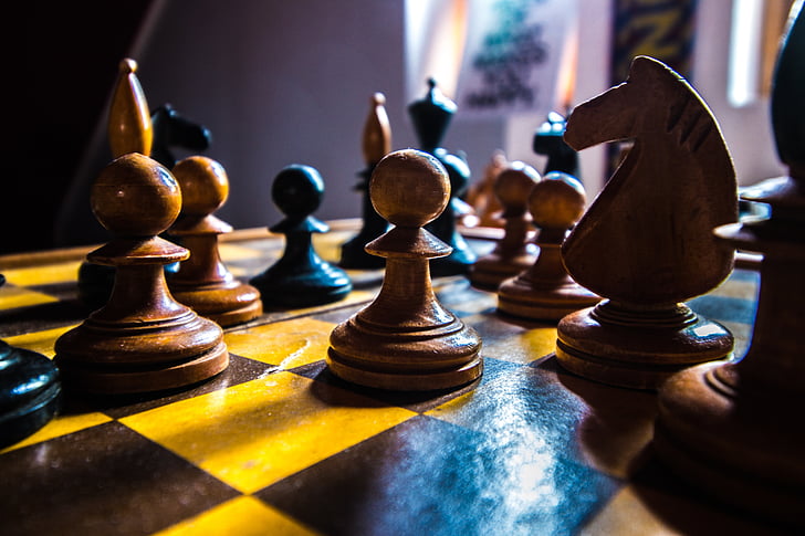 Vienna Game in chess stock photo. Image of game, bokeh - 23127364