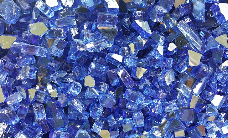 close up photograph of blue gemstone lot