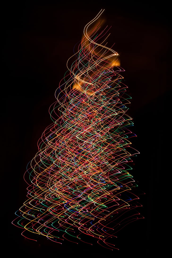 time lapse photography of multicolored lights
