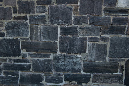 black concrete brick pavement