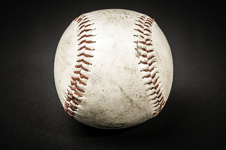 stained baseball