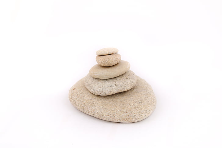 brown balancing stones