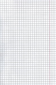 white graphing paper