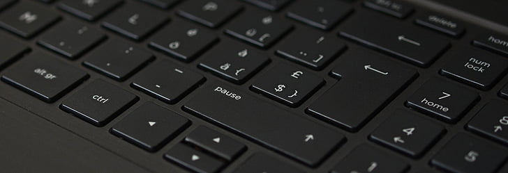 close shot of black computer keyboard
