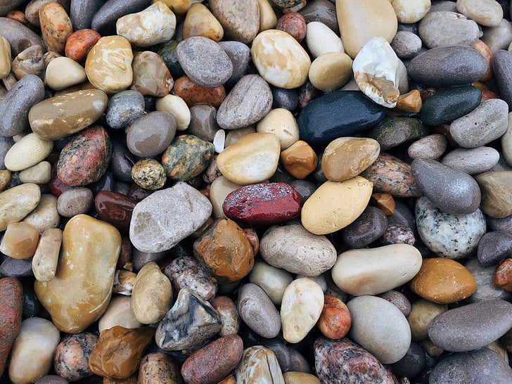 assorted-color bunch of stones