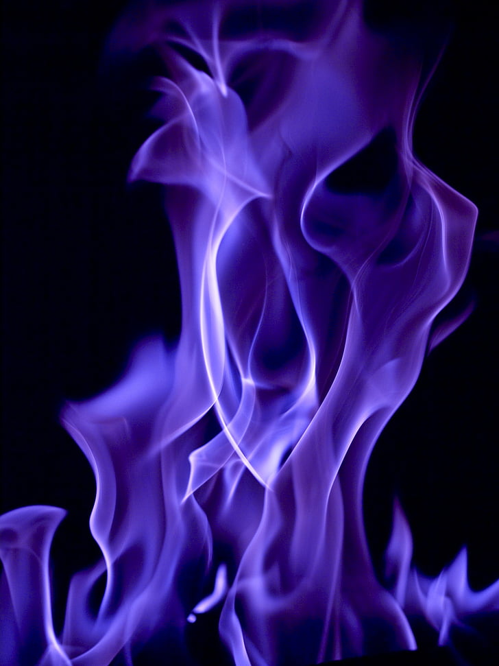 Royalty-Free photo: Purple flame illustration | PickPik