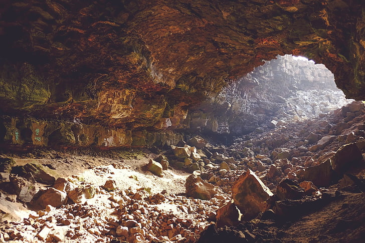 cave, rocks, underground, light, nature, rock - Object