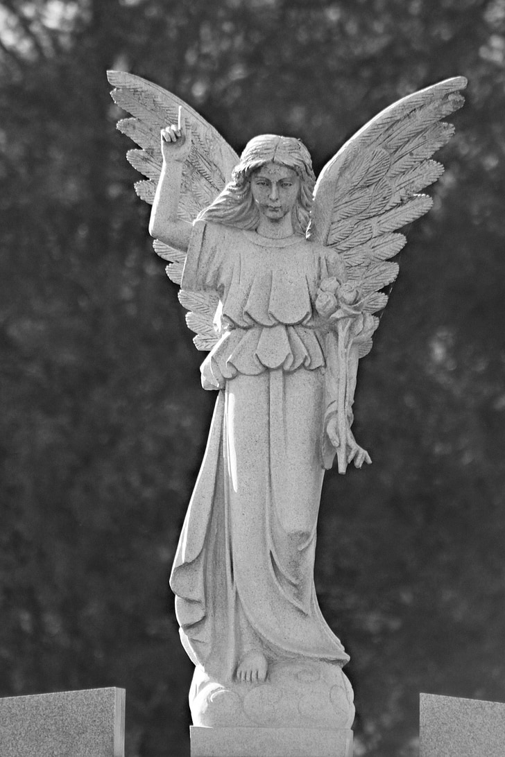woman with wings statue