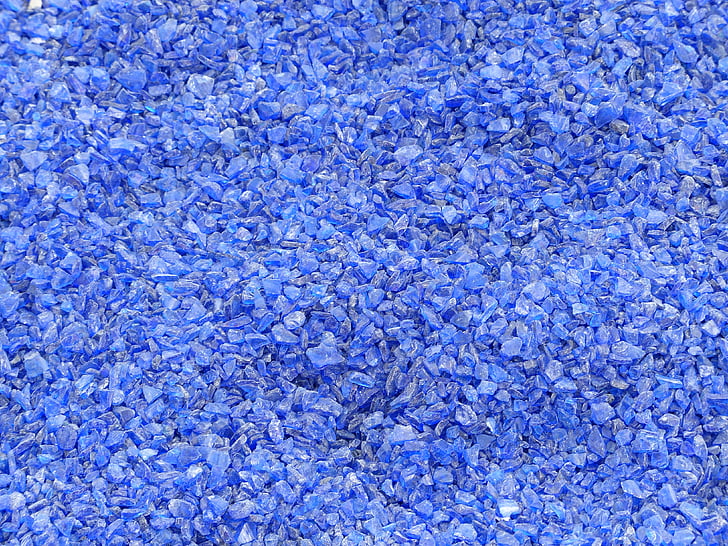 blue stone fragments