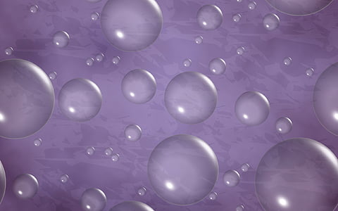 bubbles over purple surface