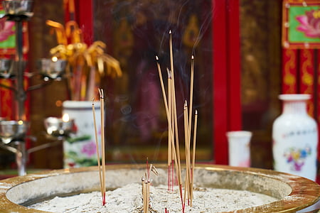 burned incense