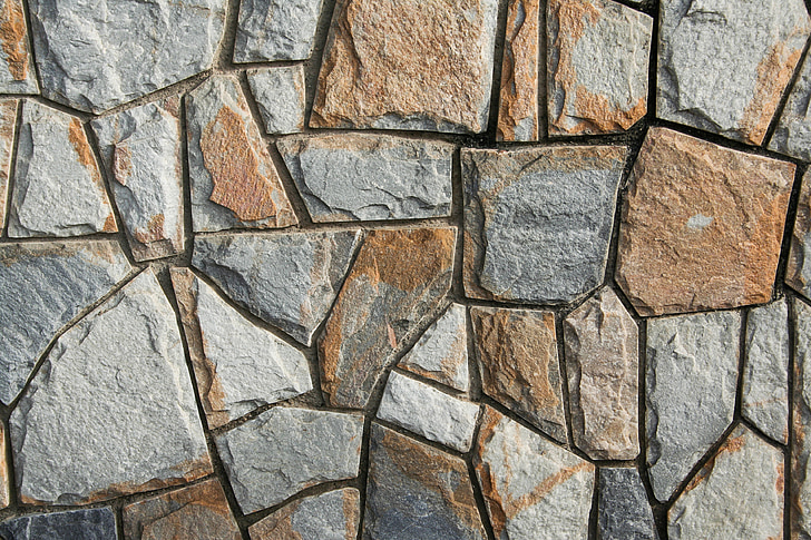 brown and gray paver brick