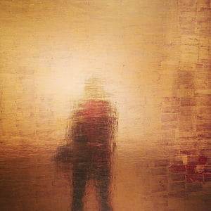 human shadow painting