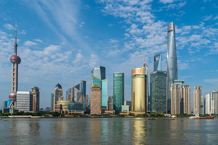 Shanghai, China skyscraper
