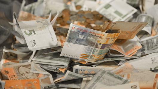 stack of Euro banknote