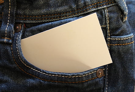 card on pocket
