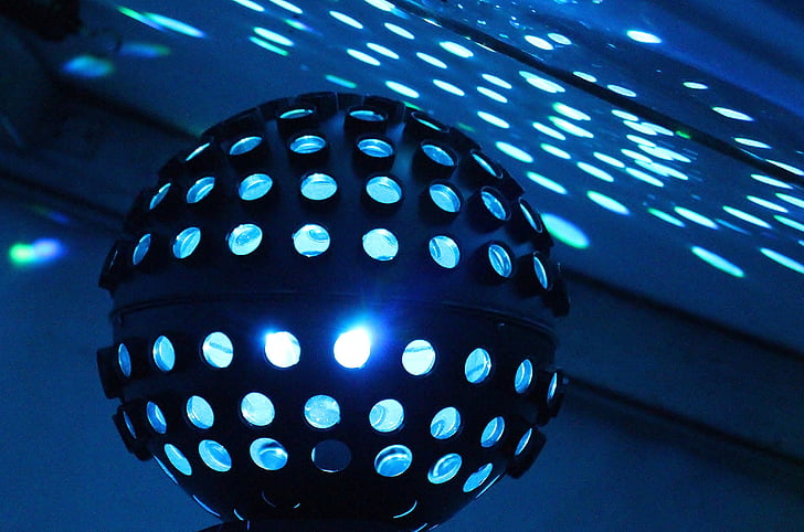 lit disco ball
