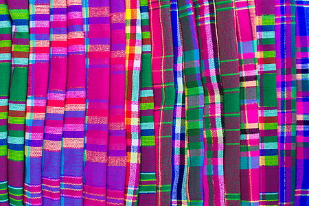 multicolored plaid textile lot