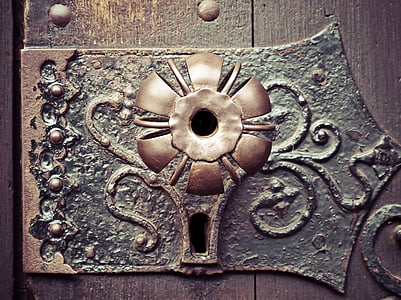 photography of door knob