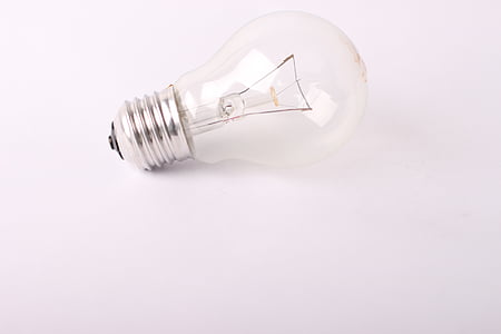 silver light bulb