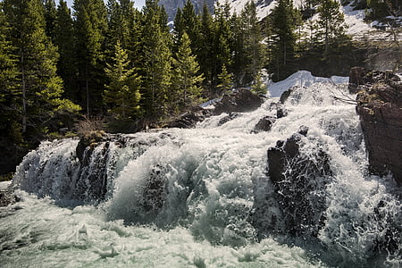 water rapids during daytime