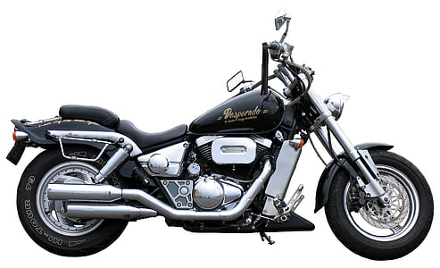 black and chrome cruiser motorcycle