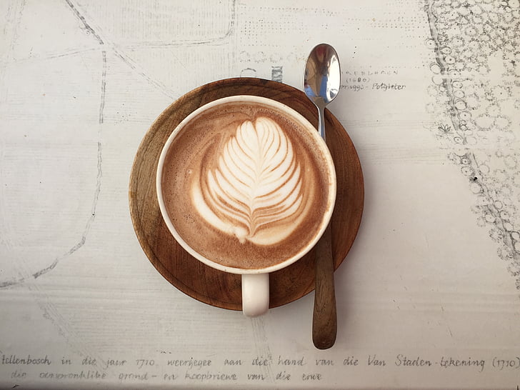 coffee latte on mug